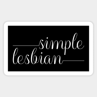 Simple Lesbian Sticker
